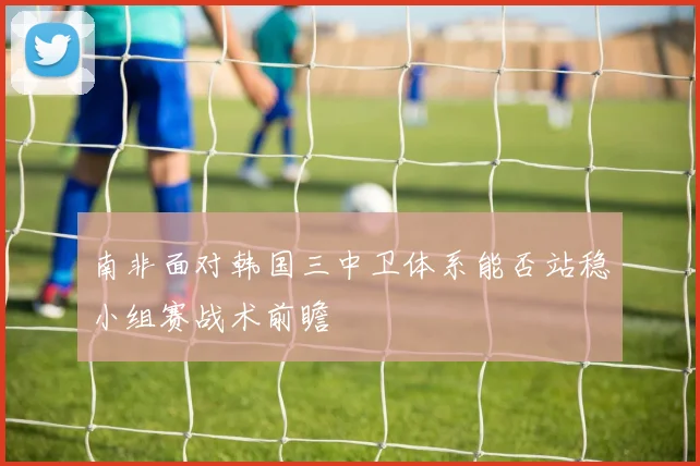 南非面对韩国三中卫体系能否站稳小组赛战术前瞻